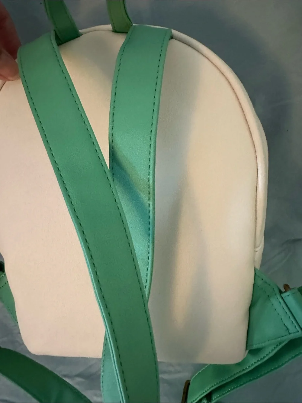 Disney White & Green Holiday Mickey & Friends Mini Backpack